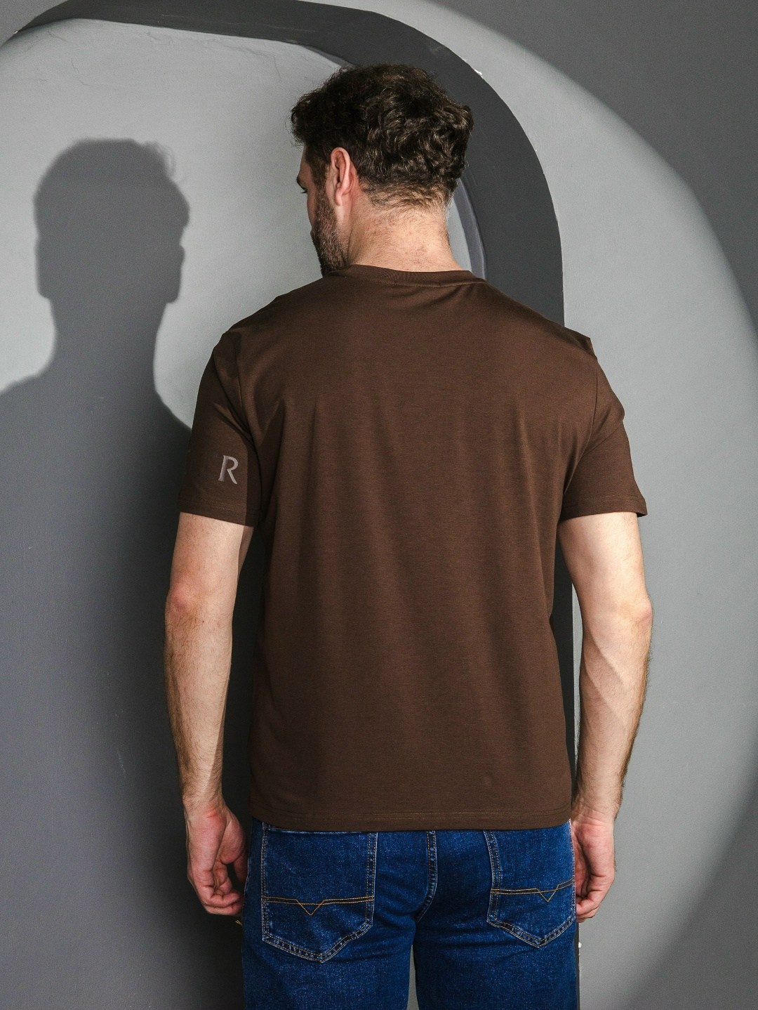 футболка мужская,футболка,футболка мужская с коротким рукавом,мужская футболка поло,коричневая футболка