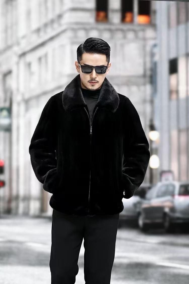 мужская норковая шуба,мужская куртка из искусственного норкового меха,мужская шуба из натурального меха,шуба мужская теплая из натурального меха норки классическое черное толстое,мужская норковая шуба