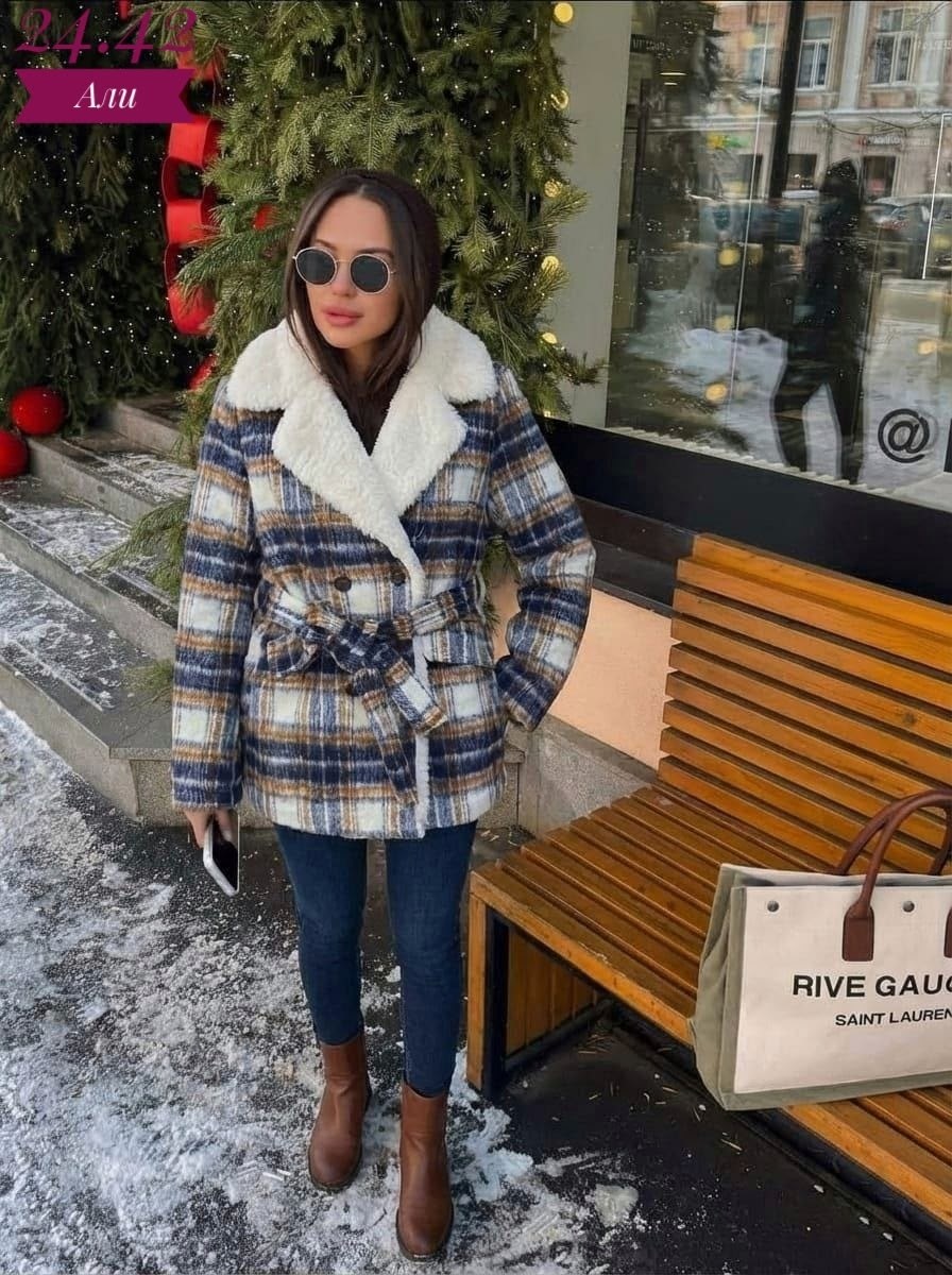 пальто в клетку,пальто модное,пальто женское,полупальто в клеточку женское,пальто зимнее