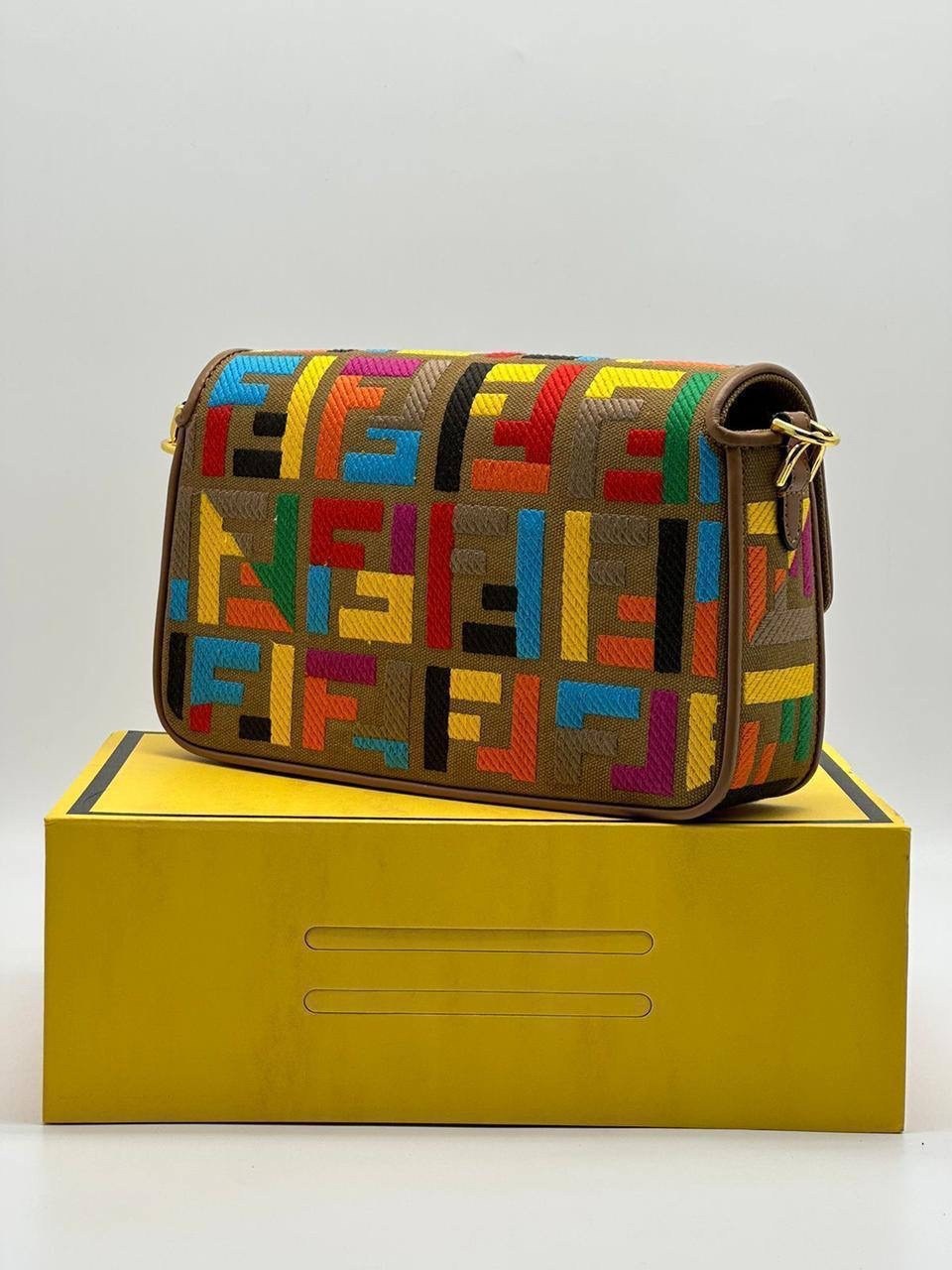 сумка фенди разноцветная,сумка fendi baguette,сумка женская fendi,cумка fendi,fendi сумка на плечо