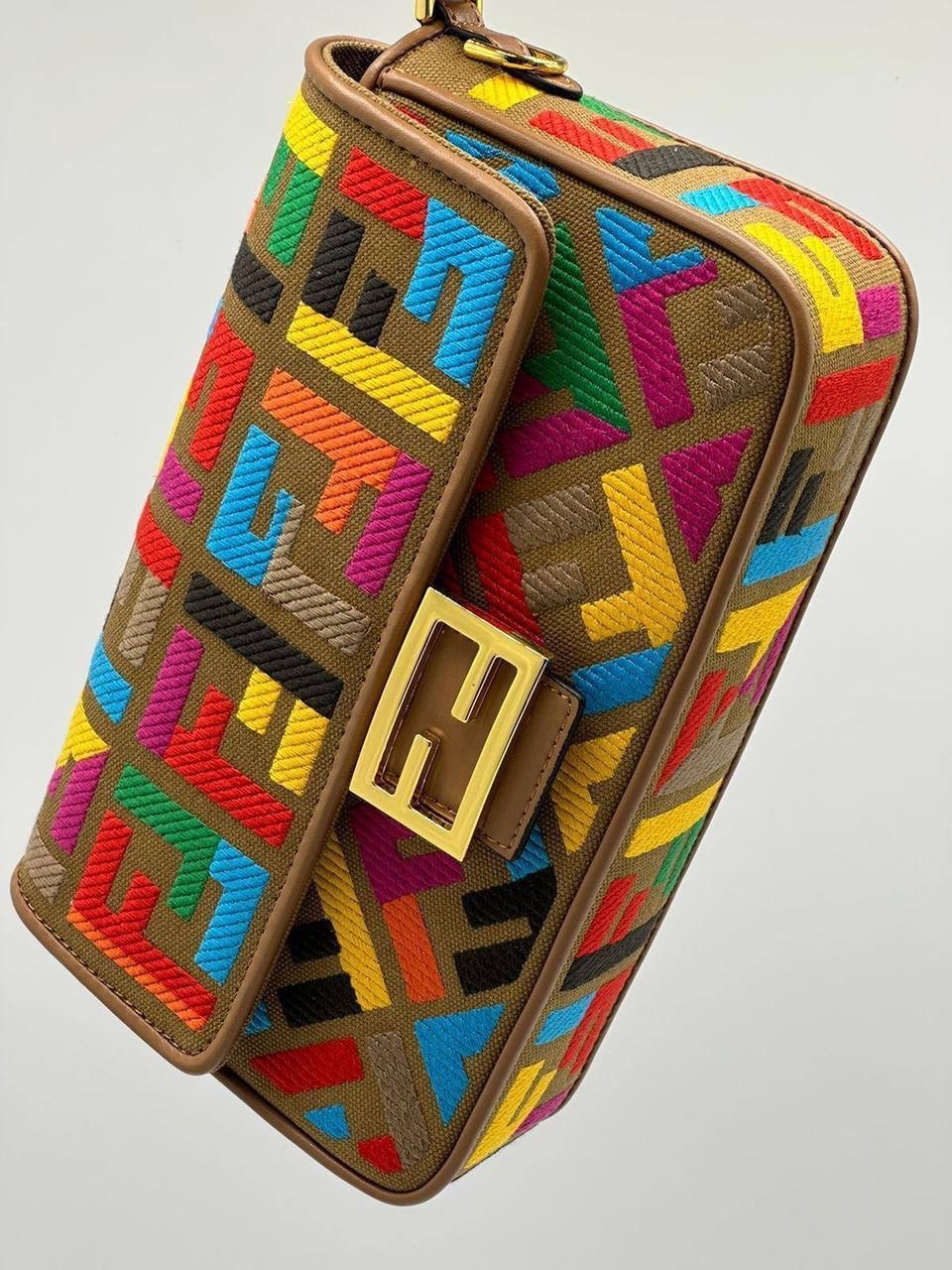 сумка фенди разноцветная,сумка fendi baguette,сумка женская fendi,cумка fendi,fendi сумка на плечо