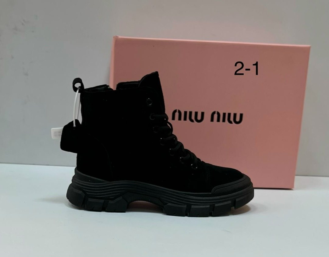 ботинки,,женские ботинки,ботинки миу миу женские зимние, женская