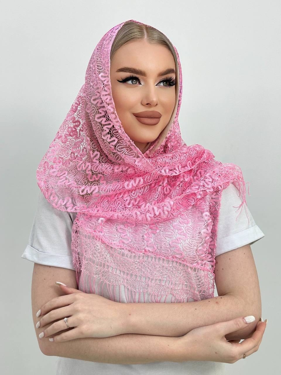 платок шарф накидка церковный,палантин женские,кружевной палантин,платок шарф,платок для храма женский