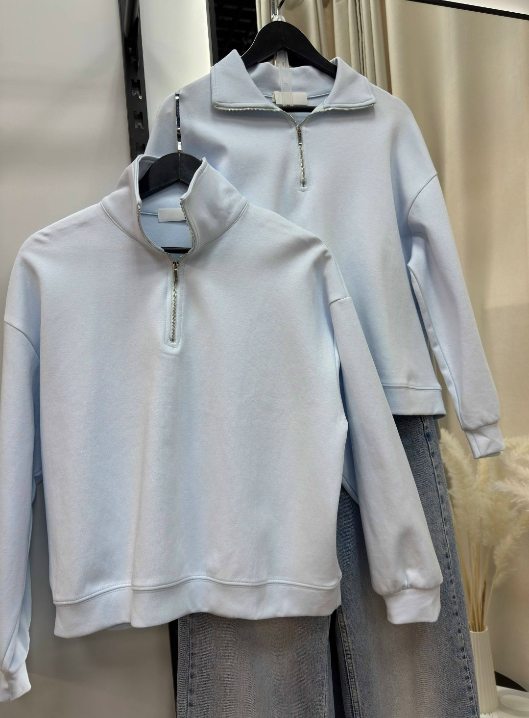 свитшот женский peche monnaie рм 1930 голубой 3xl,свитшот женская,женская кофта,толстовка женская,голубой женский свитшот рм 1930 s peche monnaie