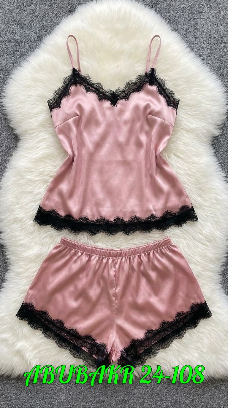 пижама женская топ и шорты,пижама женская атласная,женская шелковая пижама топ и шорты с кружевом в черном цвете,пижама женская топ,пижама женская