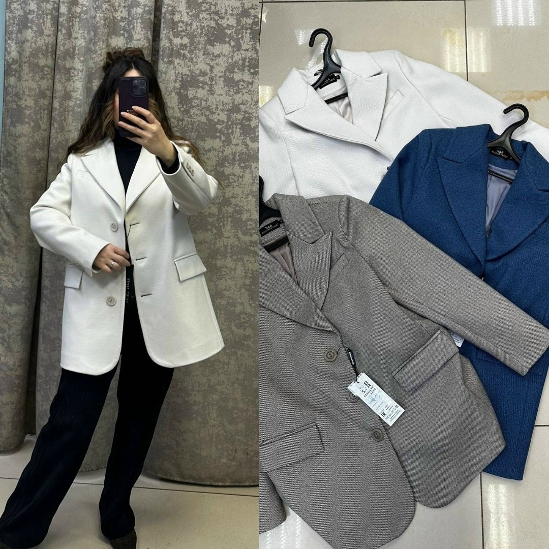 полупальто пиджак оверсайз шерсть white one,жакет,пиджак пальто,пиджак-пальто прямого кроя в сером цвете,жакет и пиджак