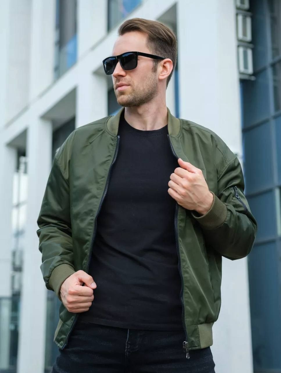 куртка бомбер,куртка бомбер мужская,куртка мужская демисезонная бомбер зеленая bolf ak86,повседневная куртка,мужской бомбер