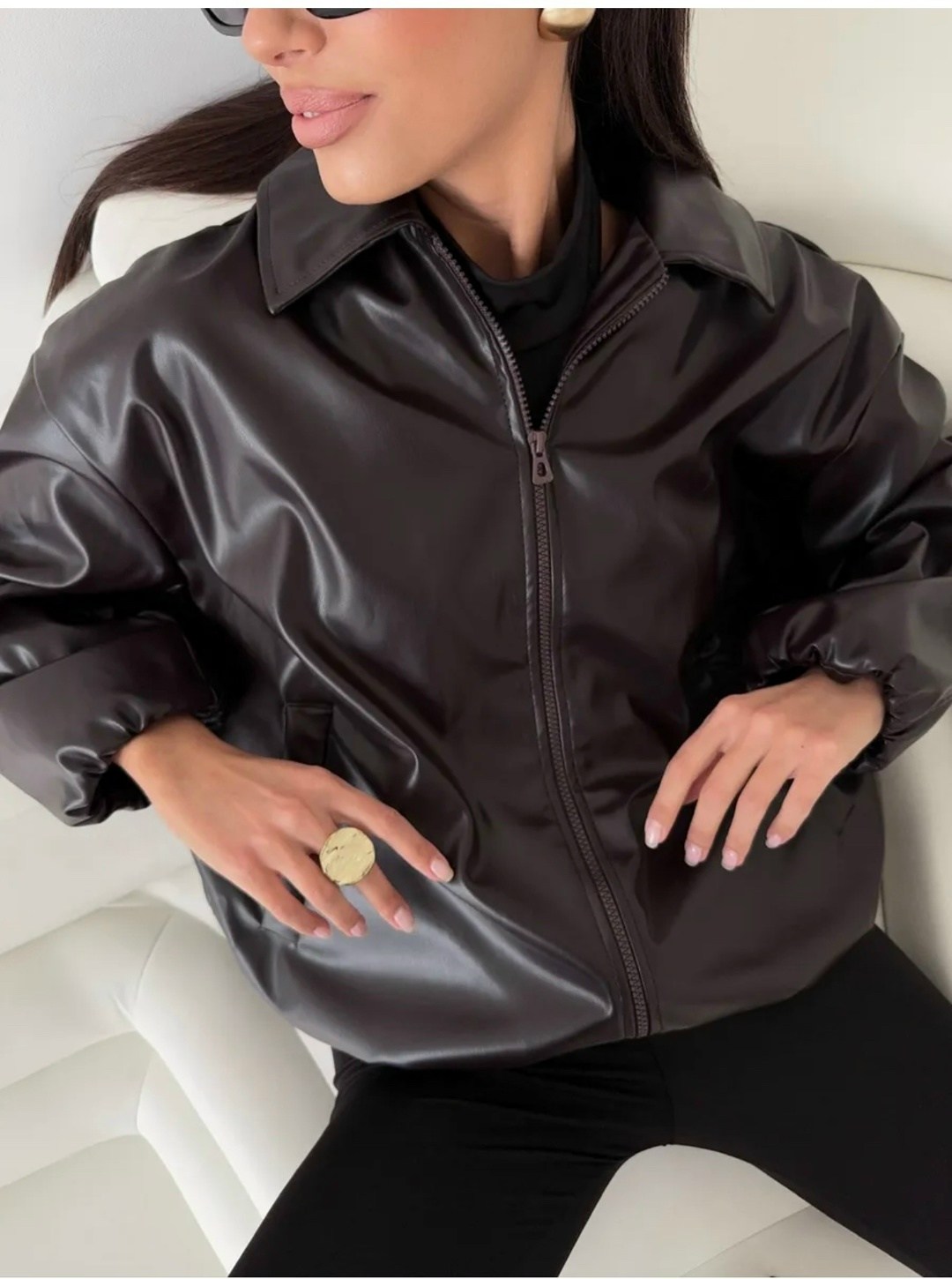 кожаная куртка,бомбер удлиненный оверсайз кожаная куртка-косуха saint shine,бомбер удлиненный оверсайз кожаная куртка saint shine,женская кожаная куртка,бомбер куртка