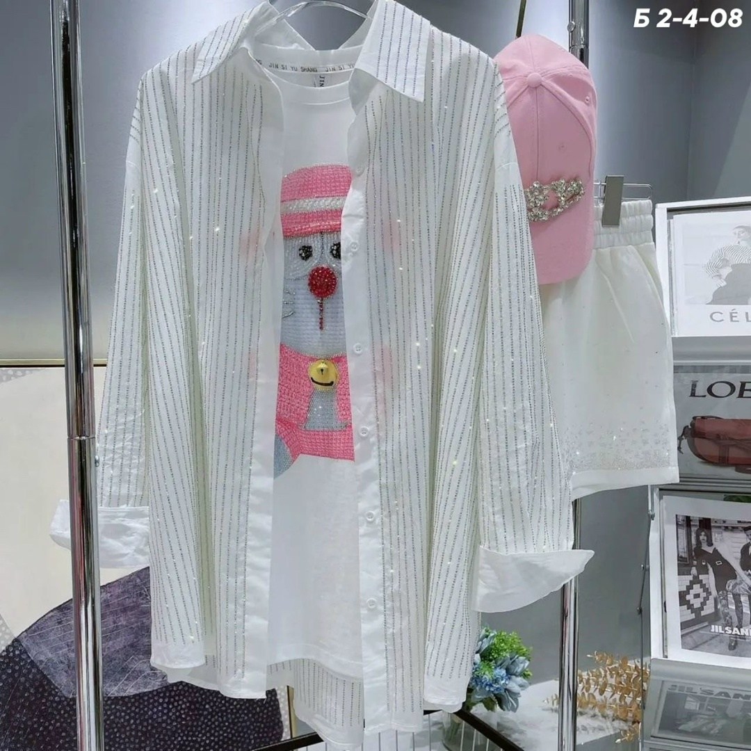 модная женская рубашка,модные белые рубашки,женская рубашка,рубашка со стразами,женская рубашка в полоску