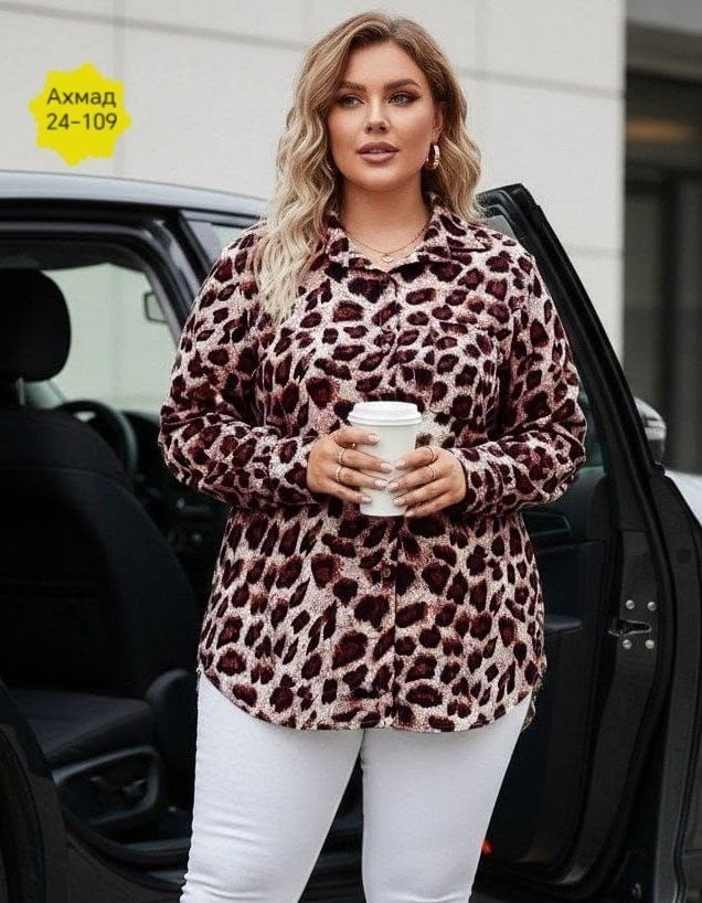 женская блузка с леопардовым принтом свободная рубашка длинным рукавом,clasi рубашка больших размеров леопардовый принт shein,леопардовая рубашка,рубашка ihomelux размер 52 леопард,рубашка с леопардов