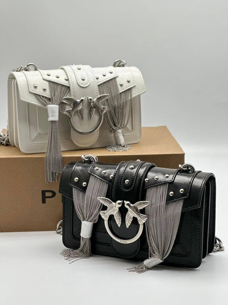 сумка женская pinko,сумка pinko,сумка pinko из натуральной кожи,сумка pinko mini love bag metal fringes,сумка pinko оригинал