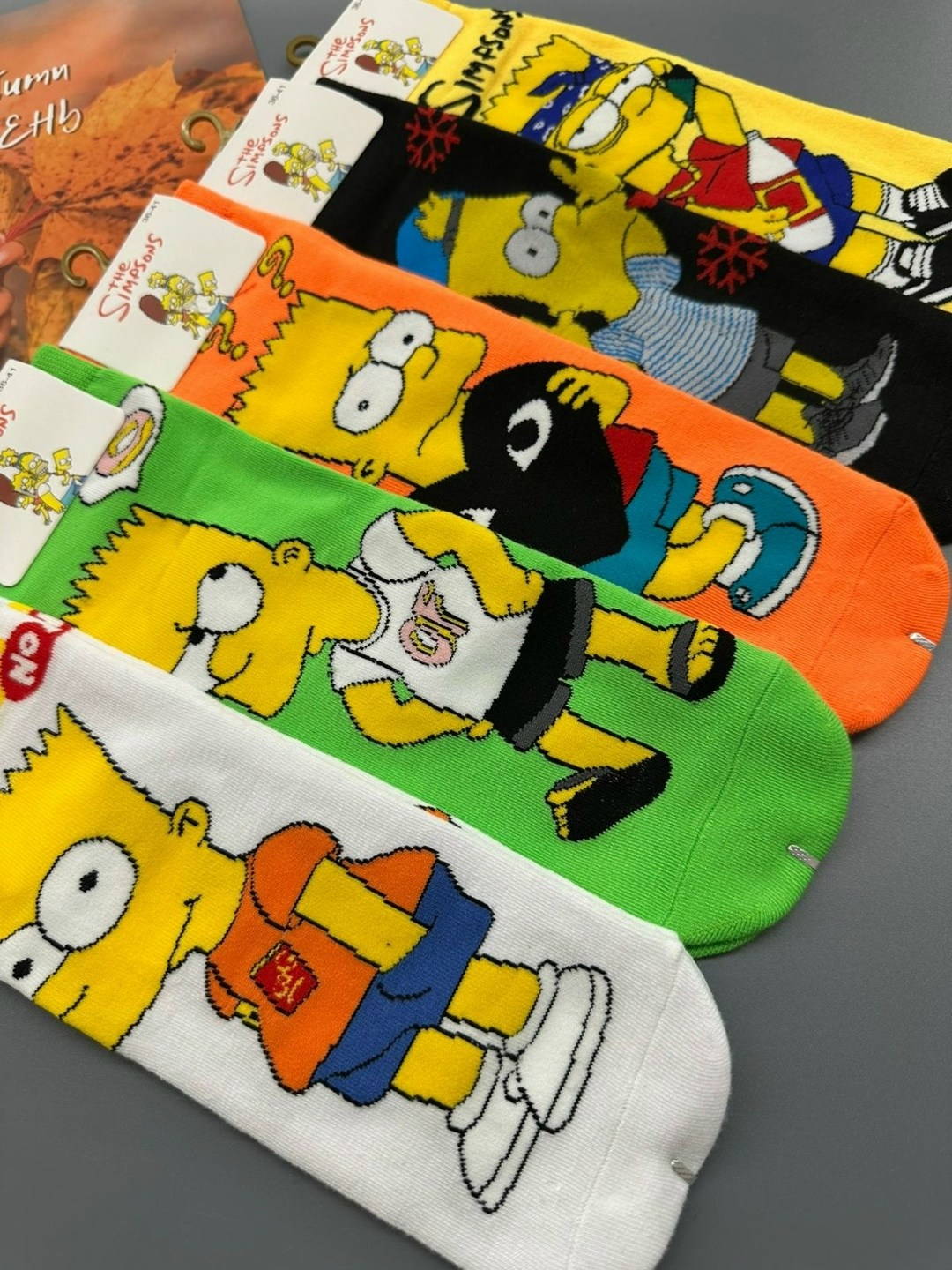 носки симпсоны,носки комплект,женские носки,комплект носки женские,комплект носков