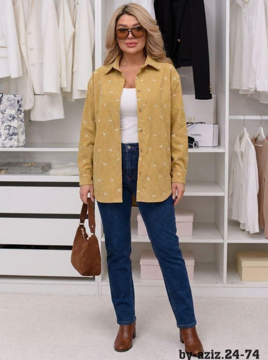 рубашка женская,рубашка,блузка оверсайз,рубашка желтая,рубашка вельветовая