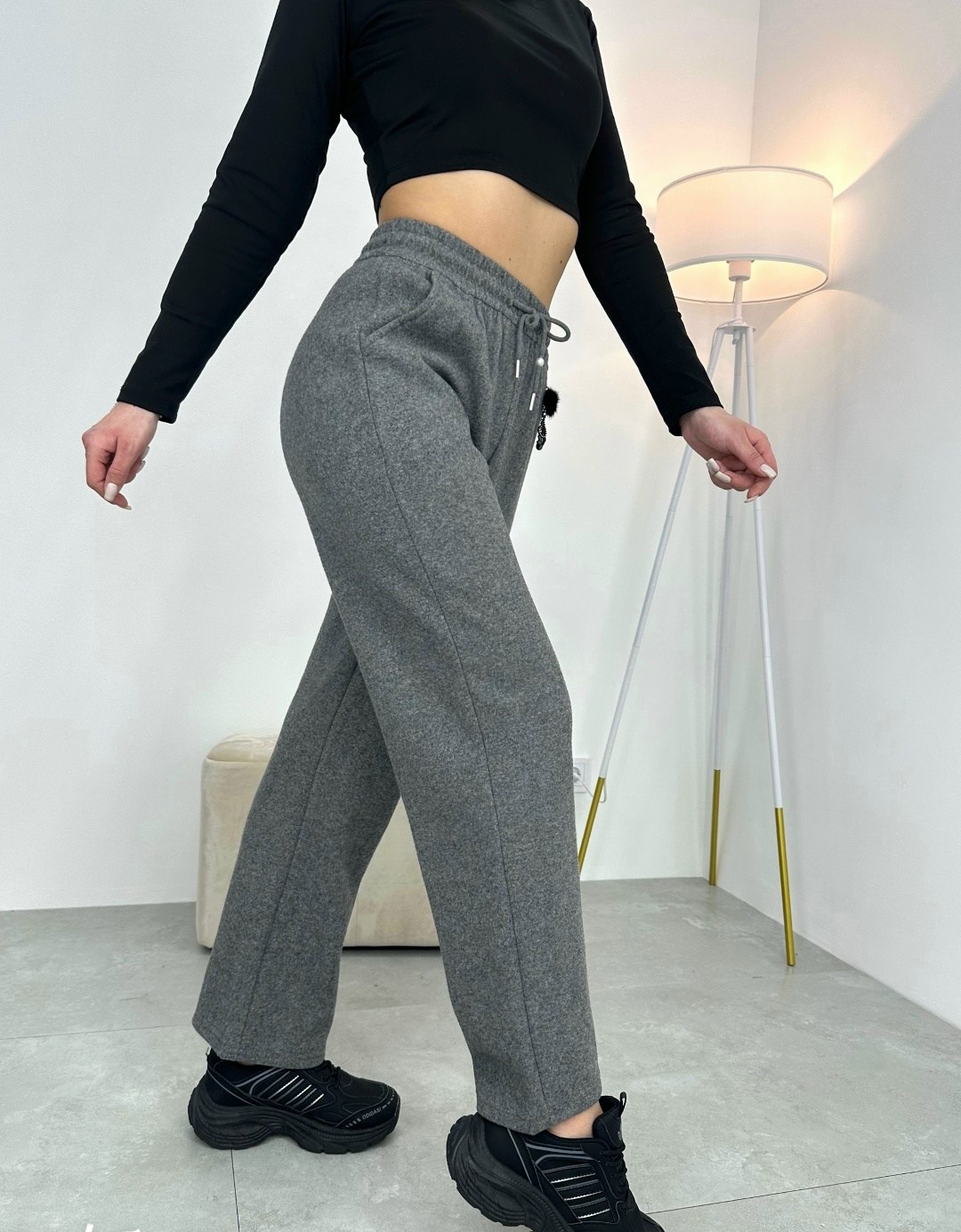 спортивные брюки палаццо,брюки палаццо теплые на флисе гламур цвет серый,брюки палаццо теплые на флисе гламур,брюки женские,брюки теплые