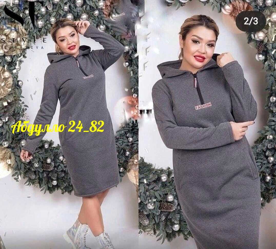 платье больших размеров,платье ,женское платье в спортивном стиле батал,платье с капюшоном ,платье женская