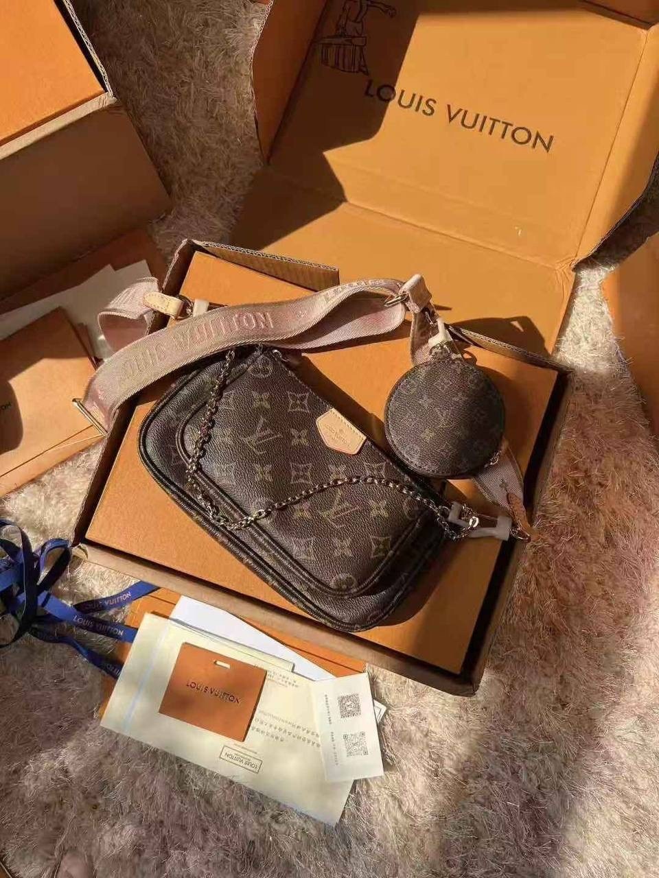 луи виттон сумка,louis vuitton multi pochette,сумка женская louis vuitton,сумка луи виттон 3 в 1 оригинал,сумка луи витон мульти почете оригинал