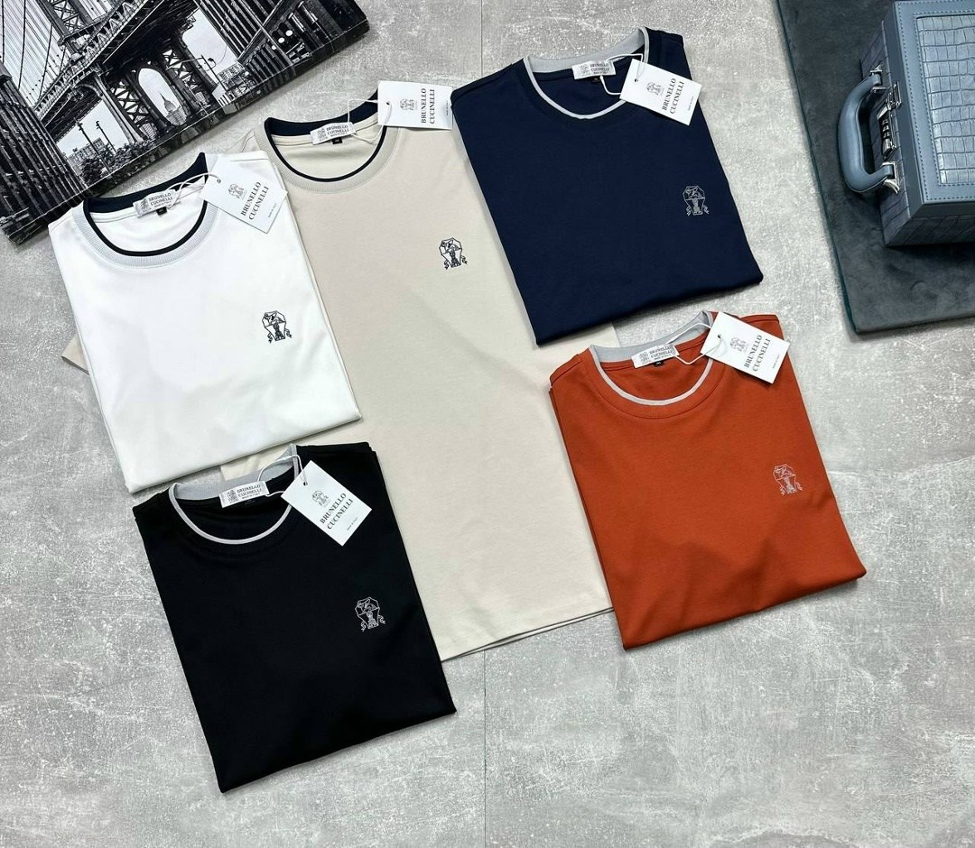 мужская футболка,футболки для мужчин,мужская футболка brunello cucinelli,футболки брендовые,футболка brunello cucinelli