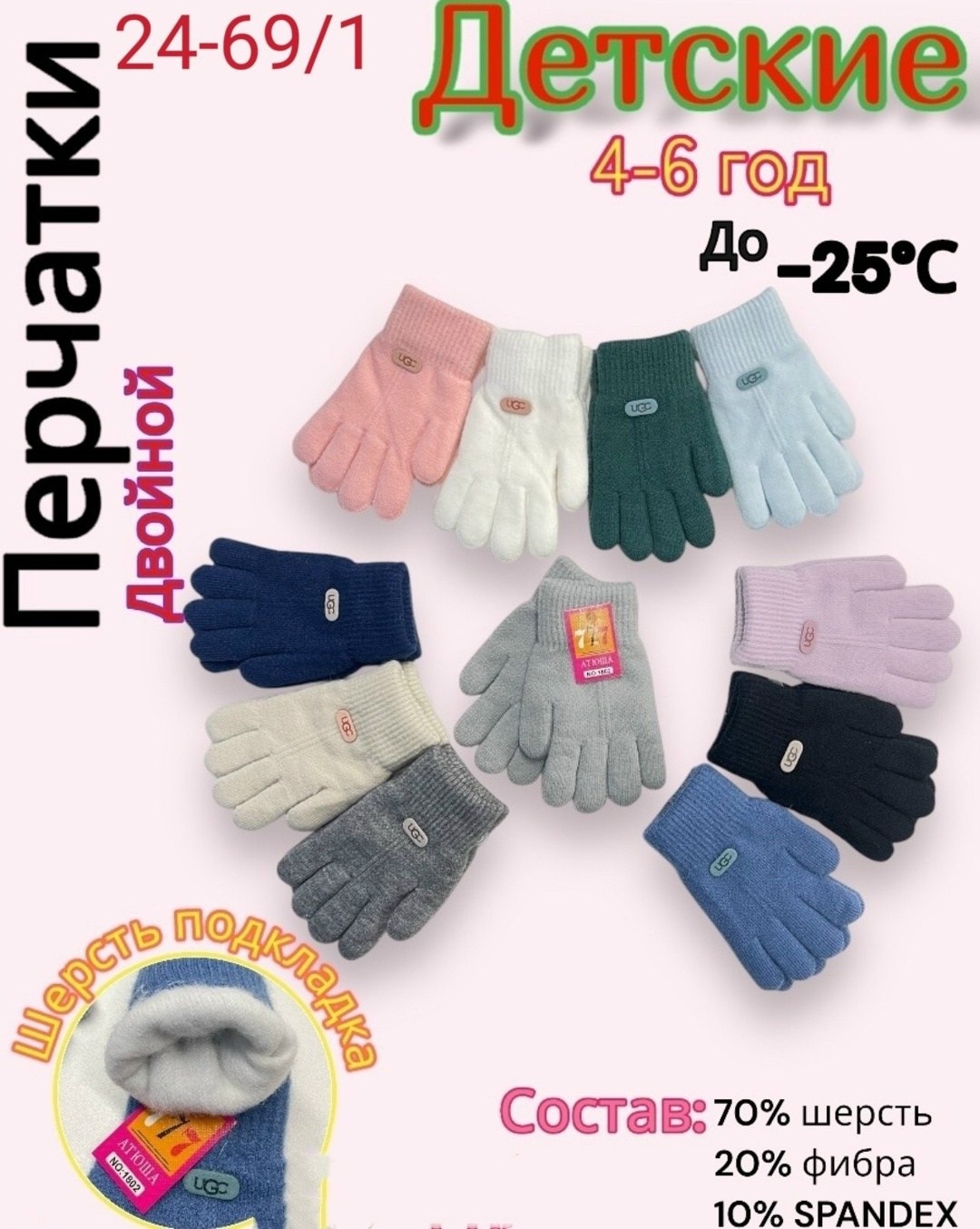 детские перчатки,перчатки детские "henu" № c108,перчатки варежка,перчатки детские ,детские варежки