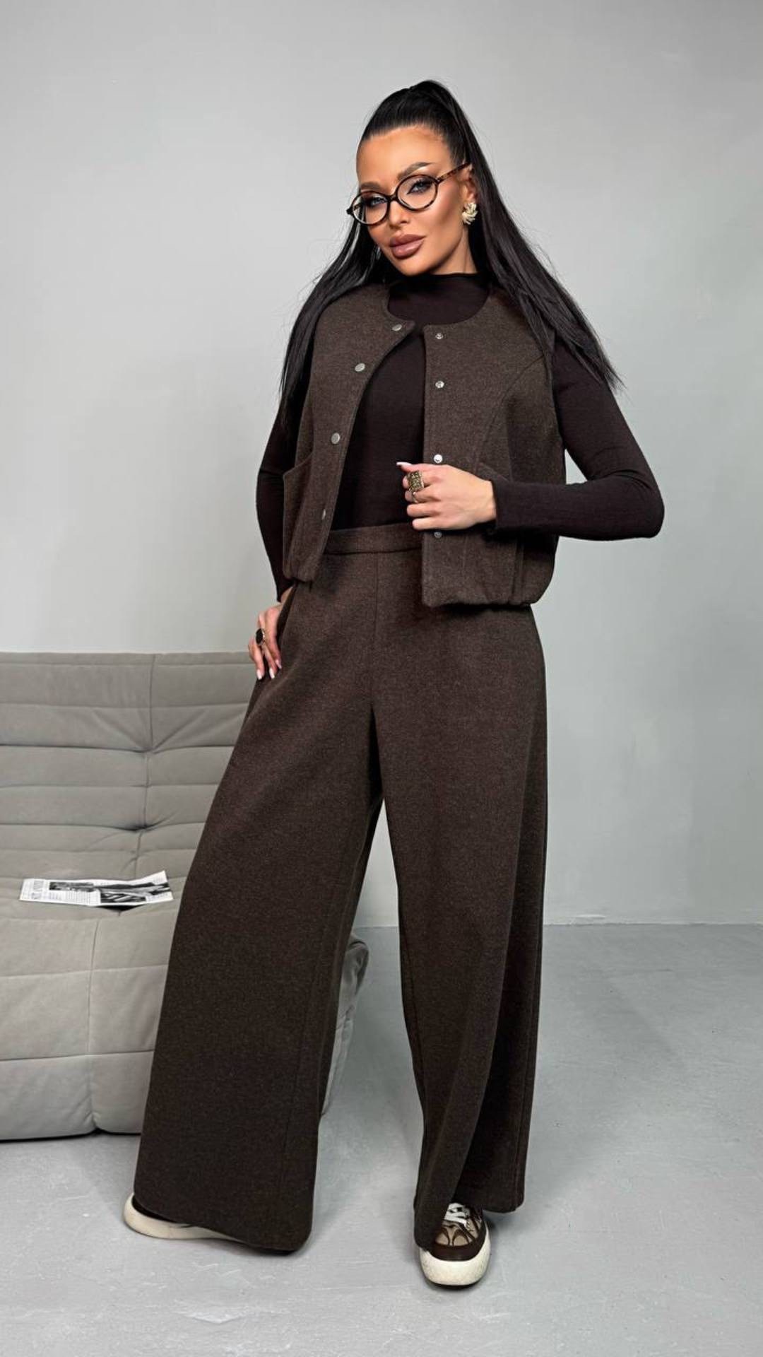 брюки с жилетом для женщин,женские жилеты,трикотажные костюмы,брючные женские костюмы,костюм с жилетом и брюками