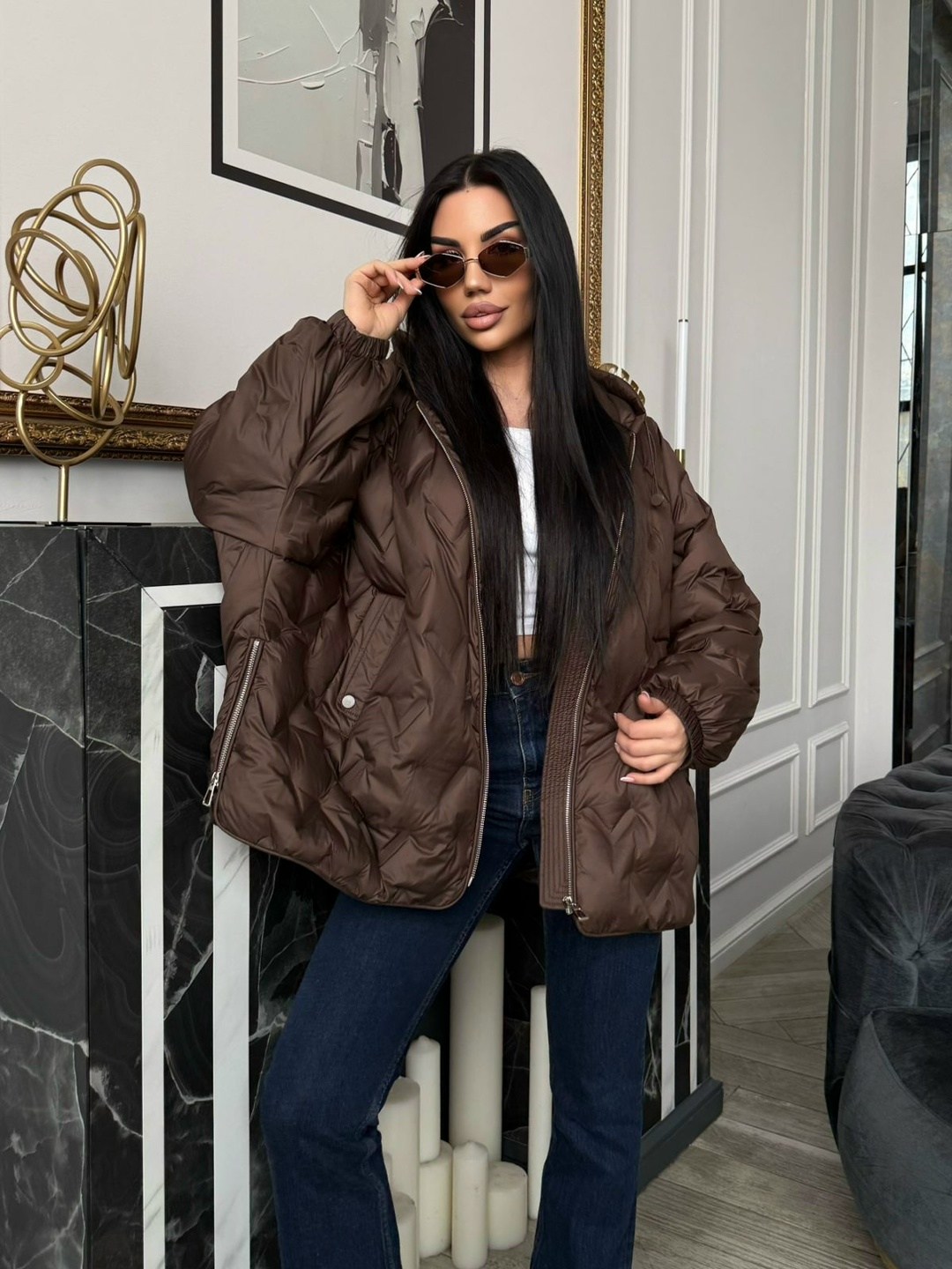 куртка стеганая оверсайз с капюшоном okxana utova brand,куртка стеганая оверсайз с капюшоном okxana utova brand 280179549,куртка оверсайз с капюшоном осенняя okxana utova brand,куртка оверсайз,куртка