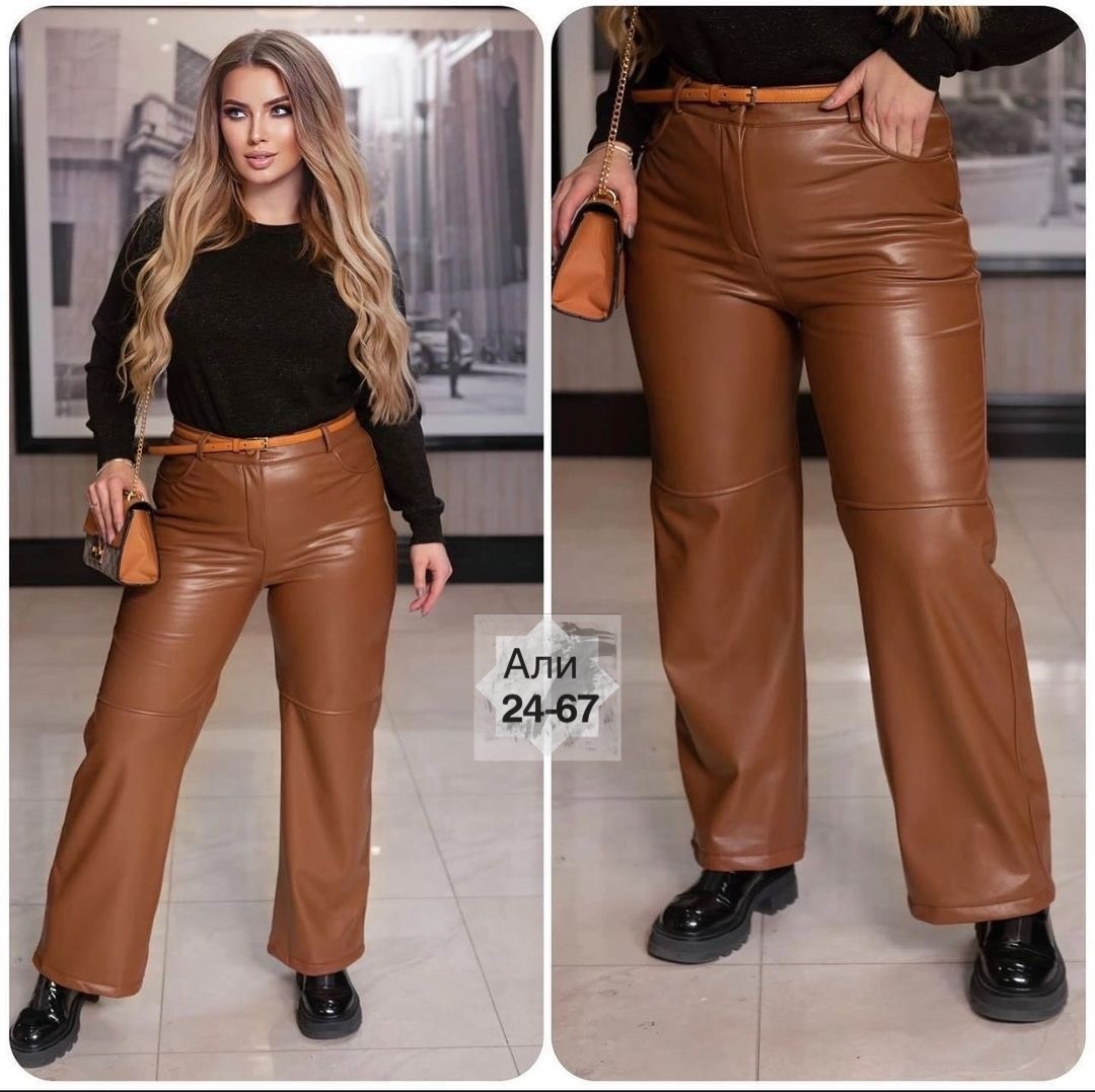 кожаные штаны р46-56,брюки тканевые под кожу женские,кожаные штаны клеш женские,кожаные брюки-клеш,кожаные брюки клеш женские