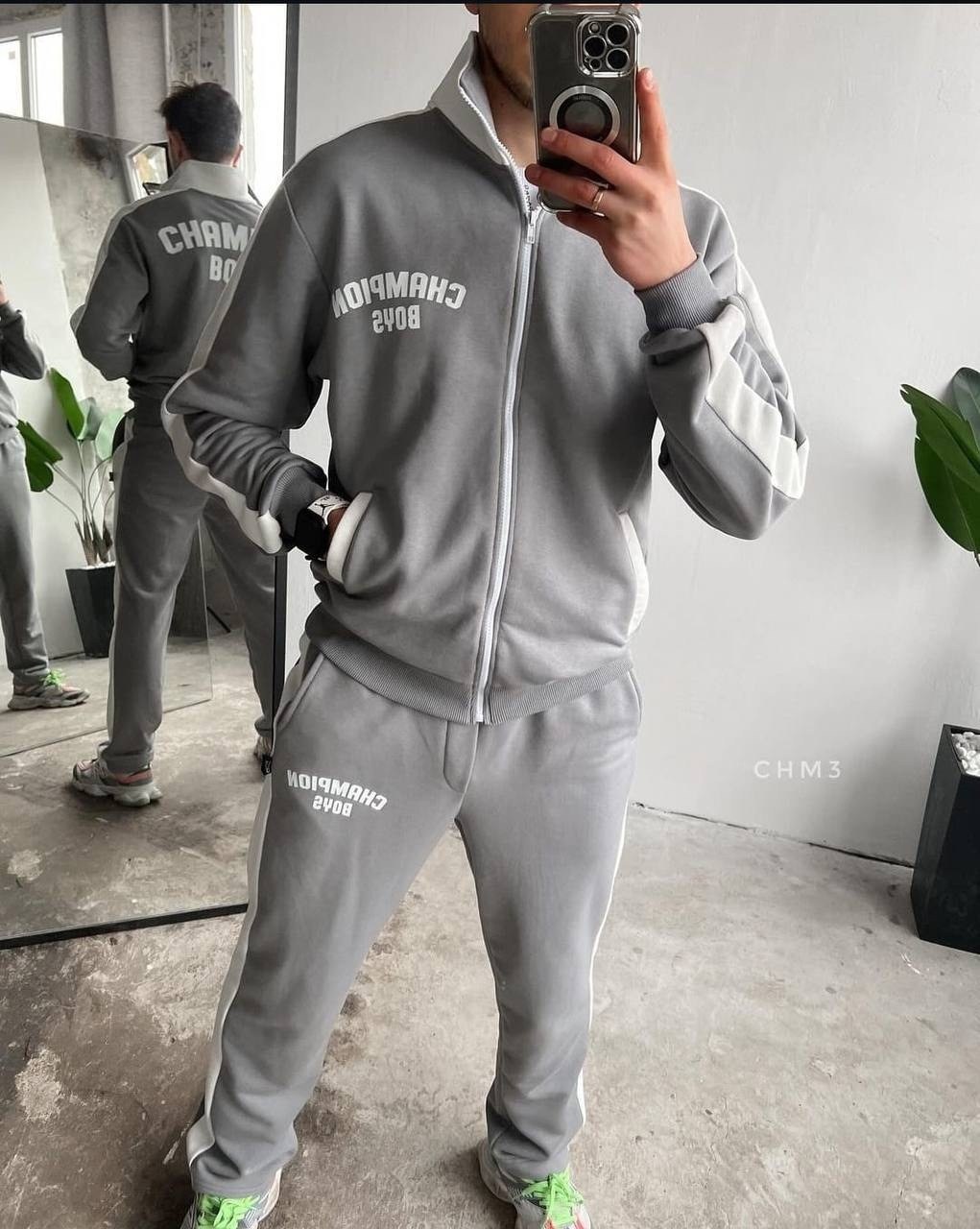 мужские спортивные костюмы,мужской костюм серый,спортивные костюмы ,костюм серый,спортивный костюм palm angels