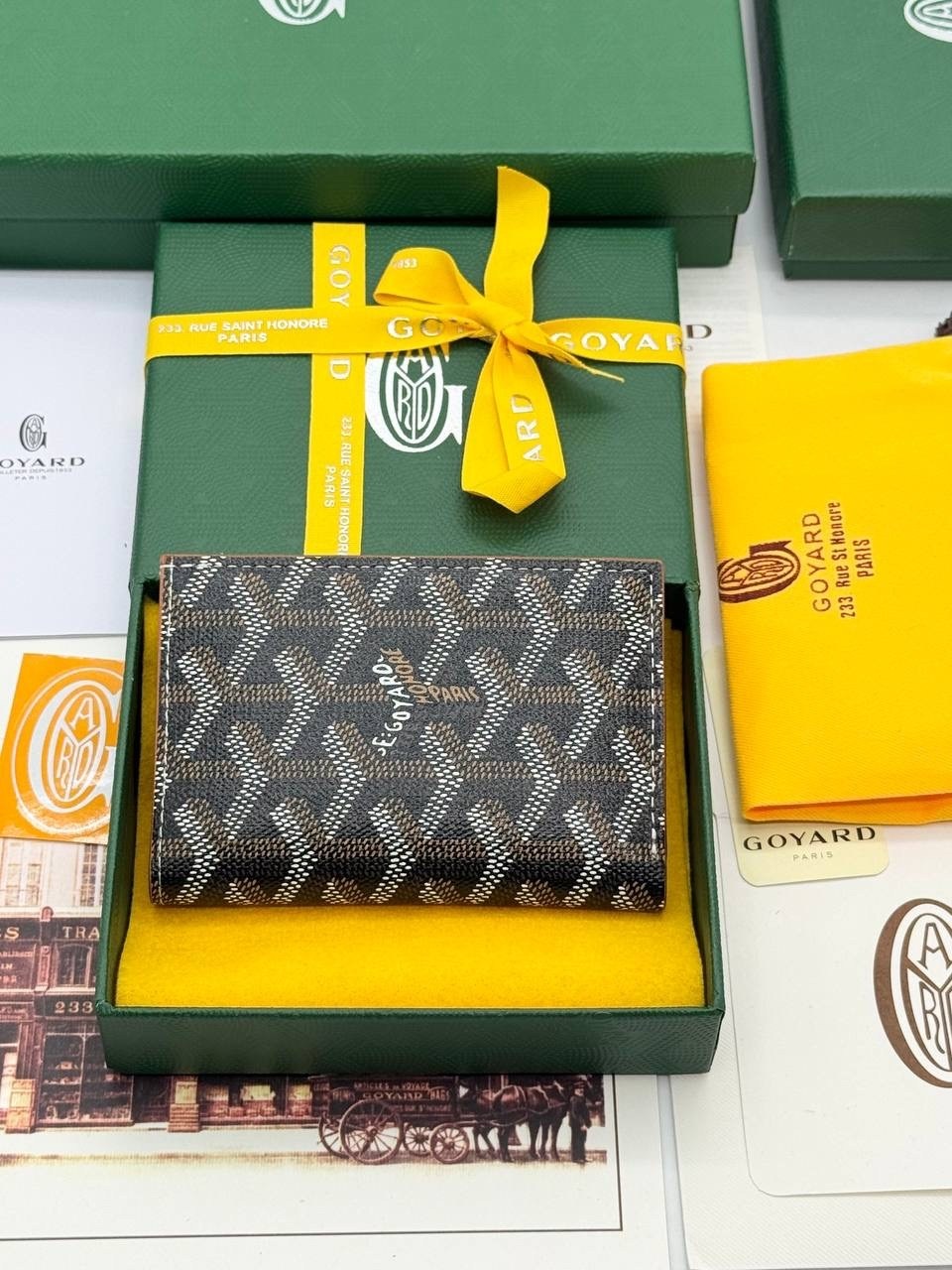 кошелек goyard,goyard кошелек зеленый,goyard wallet,мужские кошельки,брендовые вещи
