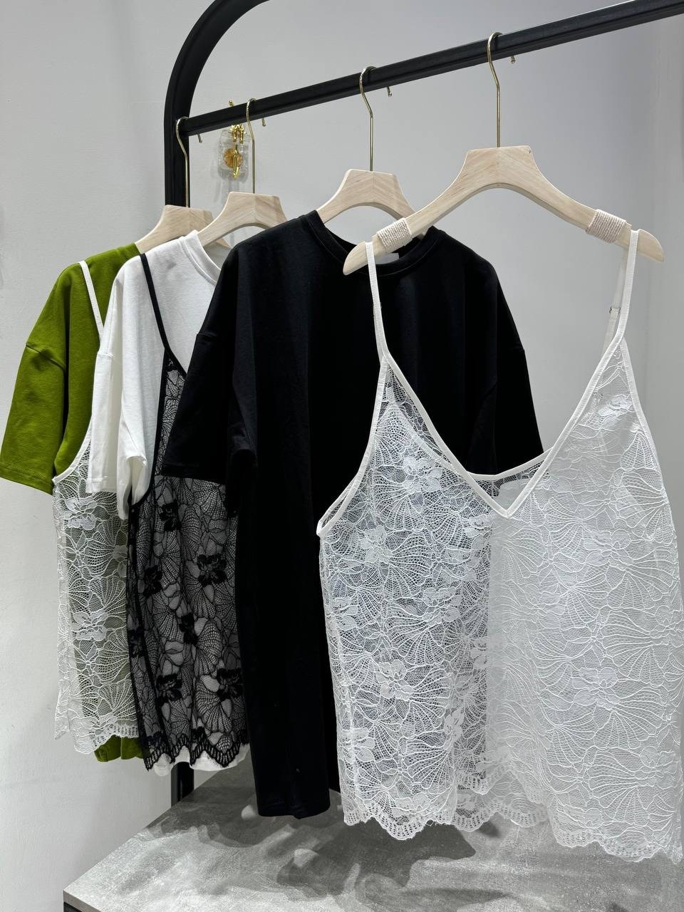 одежда стили,одежда идеи,футболка с кружевом,футболки женская