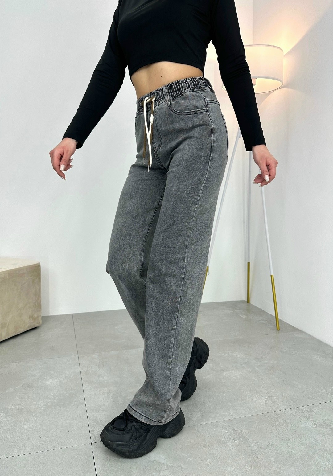 джинсы женские,джинсы,джинсы женские широкие,джинсы широкие,серые джинсы широкие