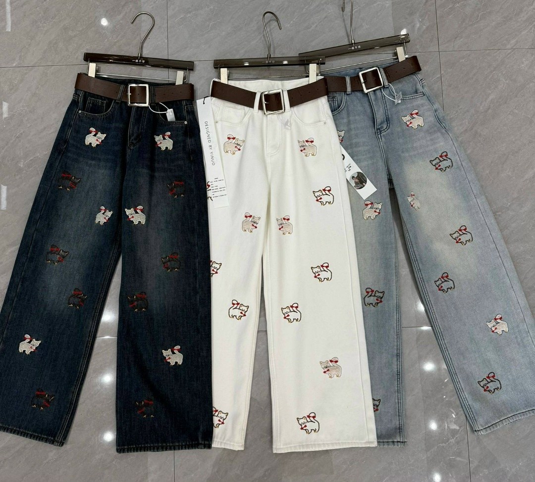 джинсы с вышивкой,женский джинсы,модные джинсы,женские джинсовые брюки,джинсы женские широкие