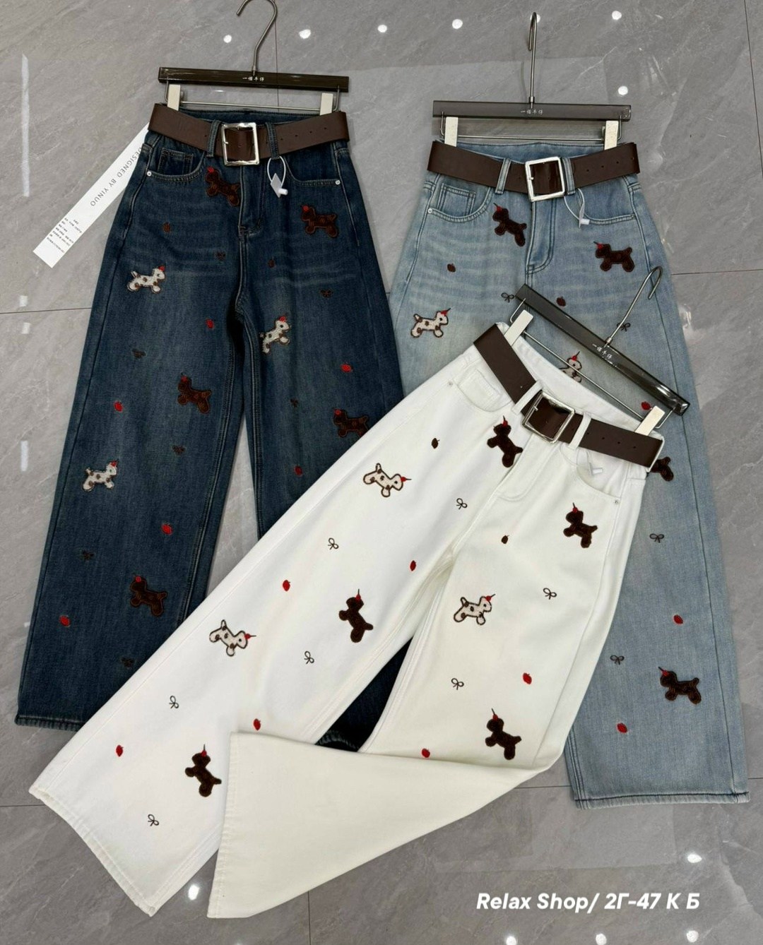 джинсы с вышивкой,джинсы женские с вышивкой,джинсы женские с цветочной вышивкой,женский джинсы,mexzt y2k джинсы с мультяшной вышивкой