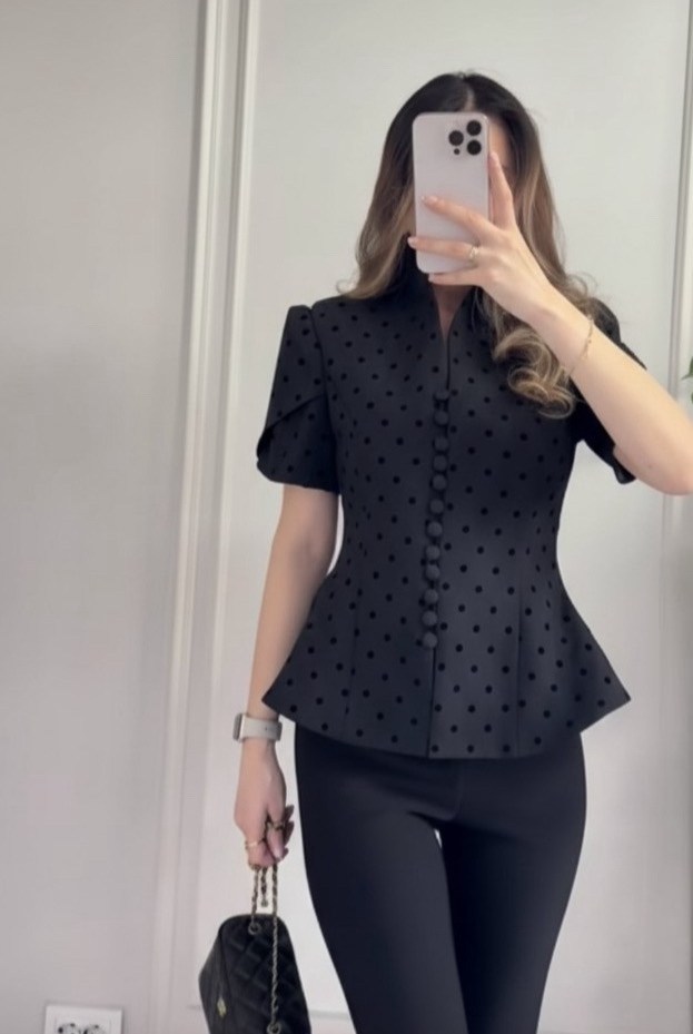 блузка в горошек,блуза,женская блуза,блузки женские,блузки