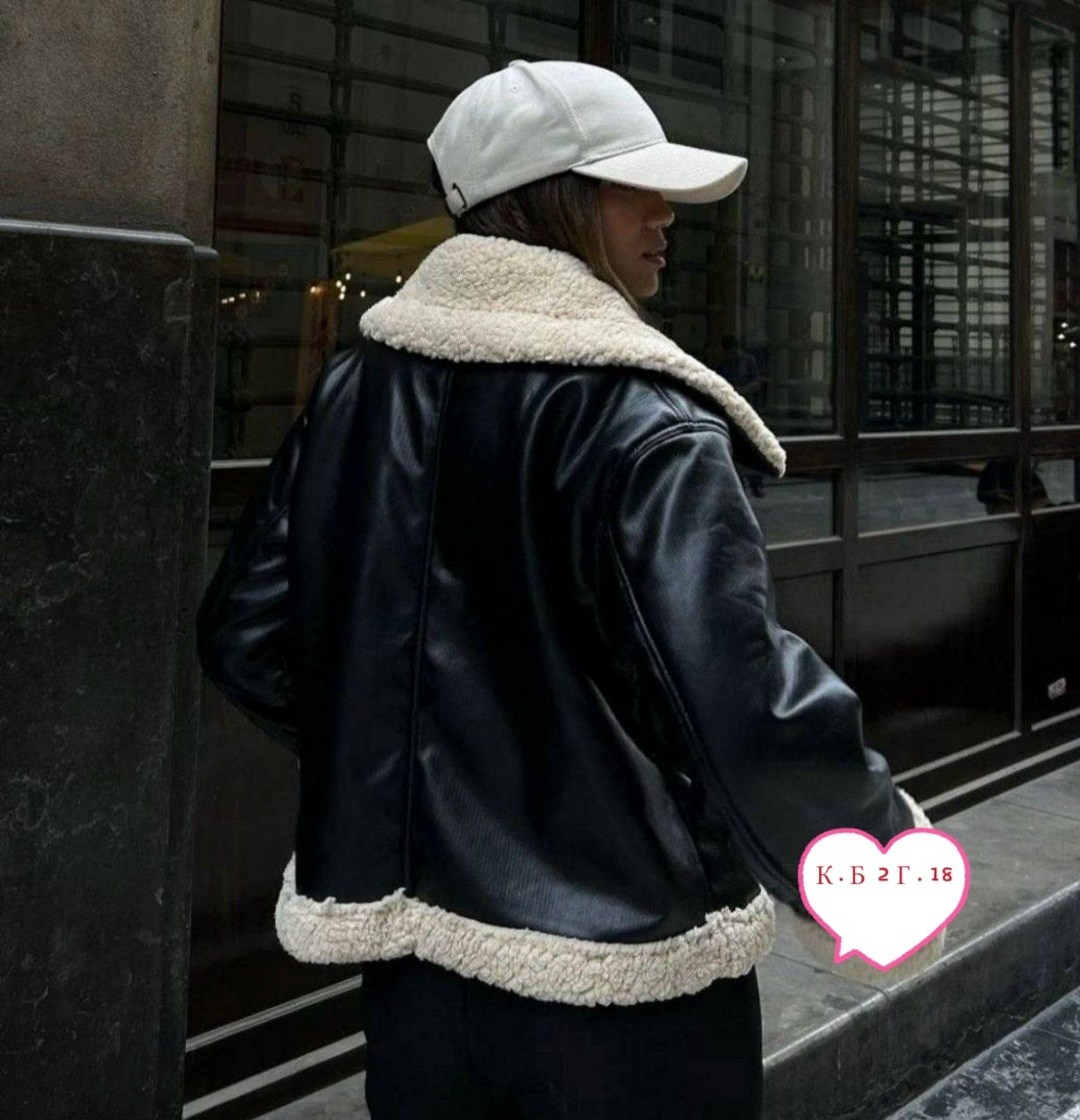 дубленка женская,дубленка авиатор женская куртка,дубленка,женская куртка из искусственной кожи,куртка кожаная женская
