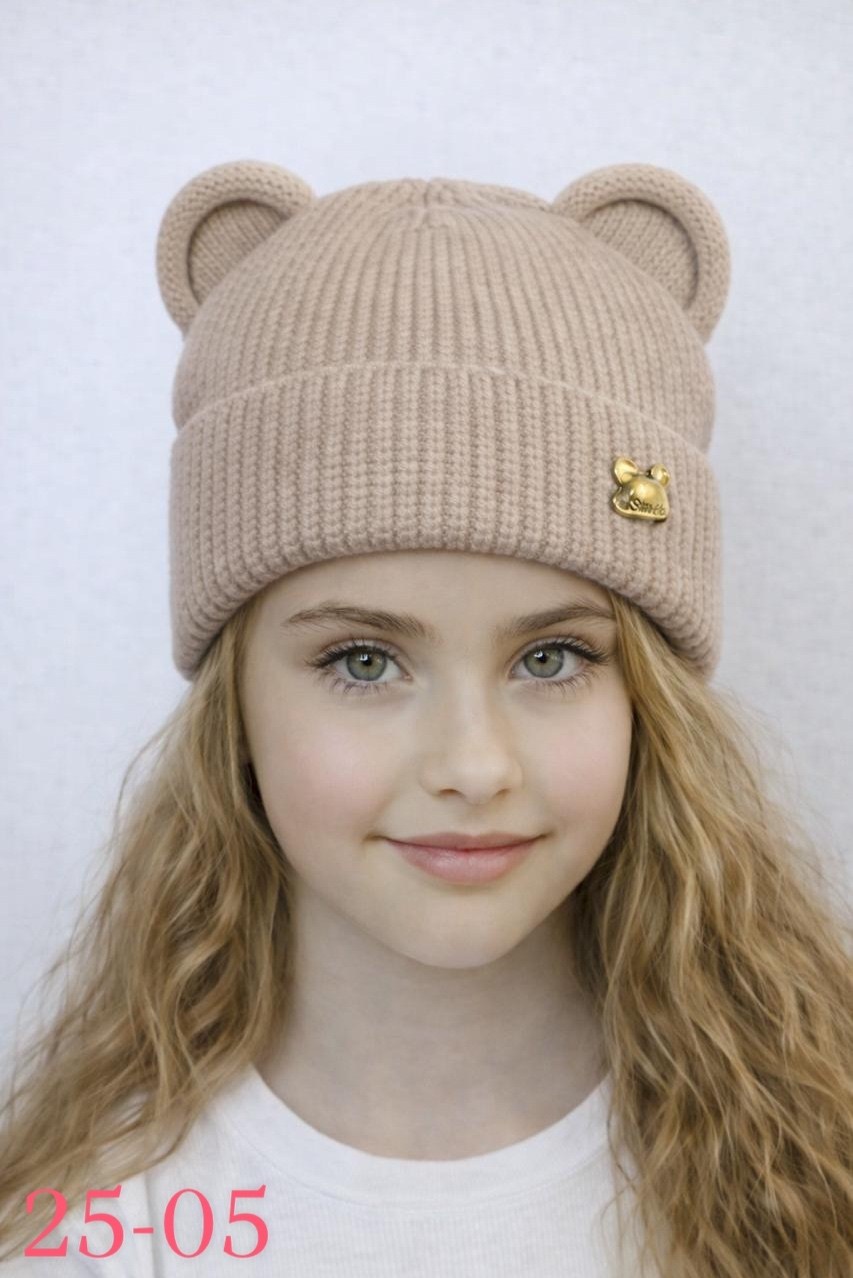 шапка для девочек,вязаная шапочка,шапка для девочки с ушками,детский шапка,розовая шапка