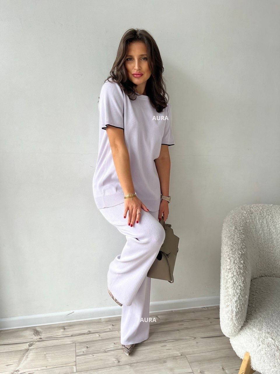 костюм женский,стильные костюмы,костюм с брюками,костюм белый,трикотажный костюм