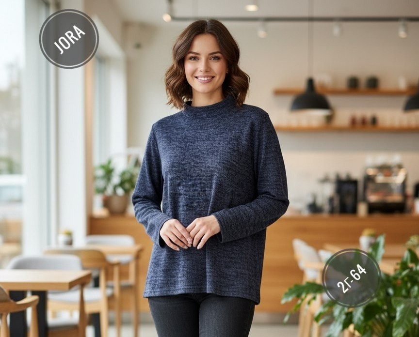 джемпер жен,джемпер,джемпер глория трикотаж w15-539 размер 54 индиго/меланж,кофта женская,свитер джемпер женский