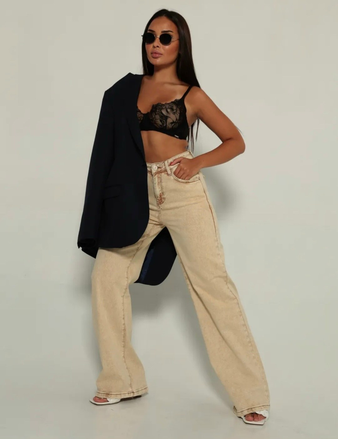 бежевые джинсы,джинсы женские бежевые,бежевые джинсы женские широкие,женские джинсы,джинсы широкие с высокой посадкой lolo blues