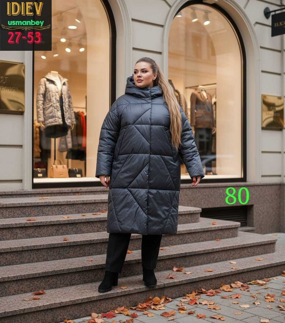 пальто из плащевки на синтепоне,пальто на синтепоне,пальто beautiful&free 4101 графит,зимнее пальто плащевка на синтепоне,длинные пуховики