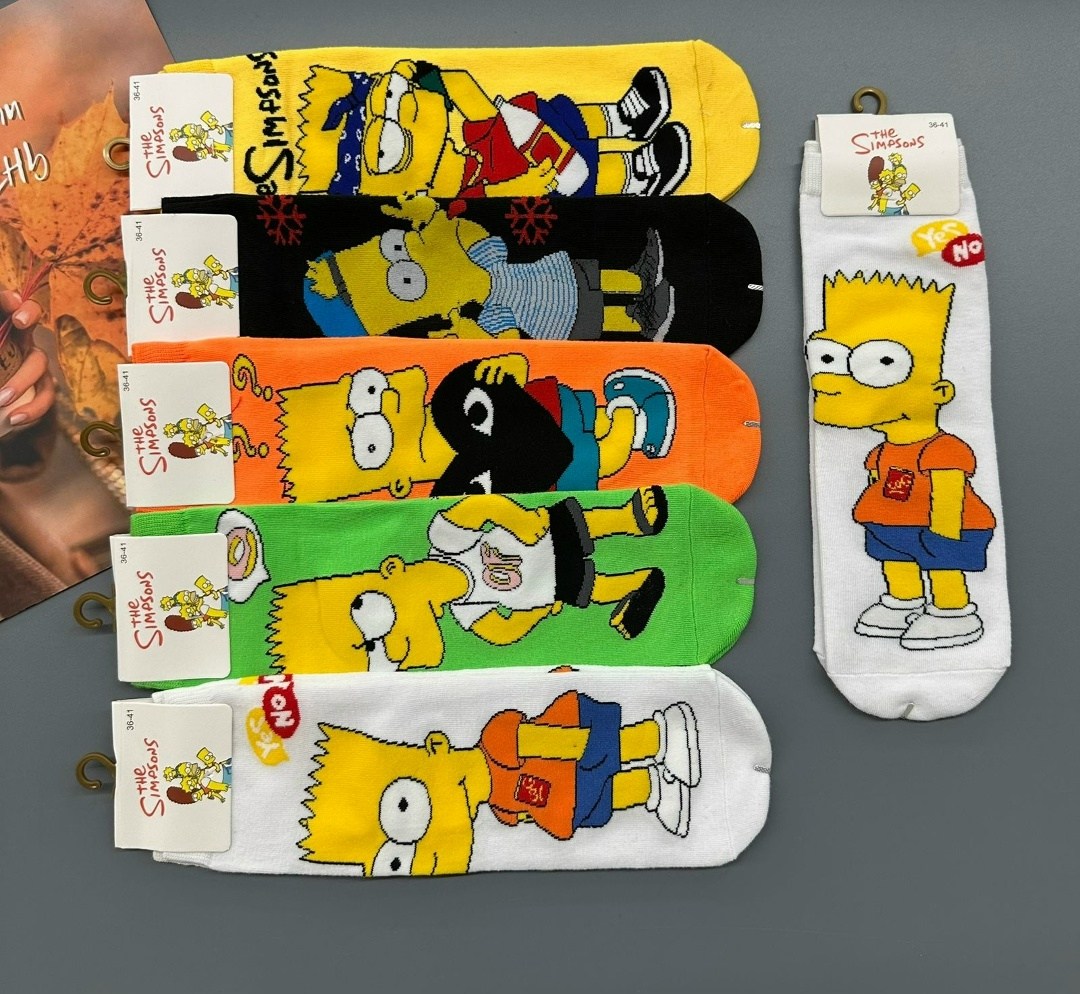 носки симпсоны,носки комплект,женские носки,комплект носки женские,комплект носков