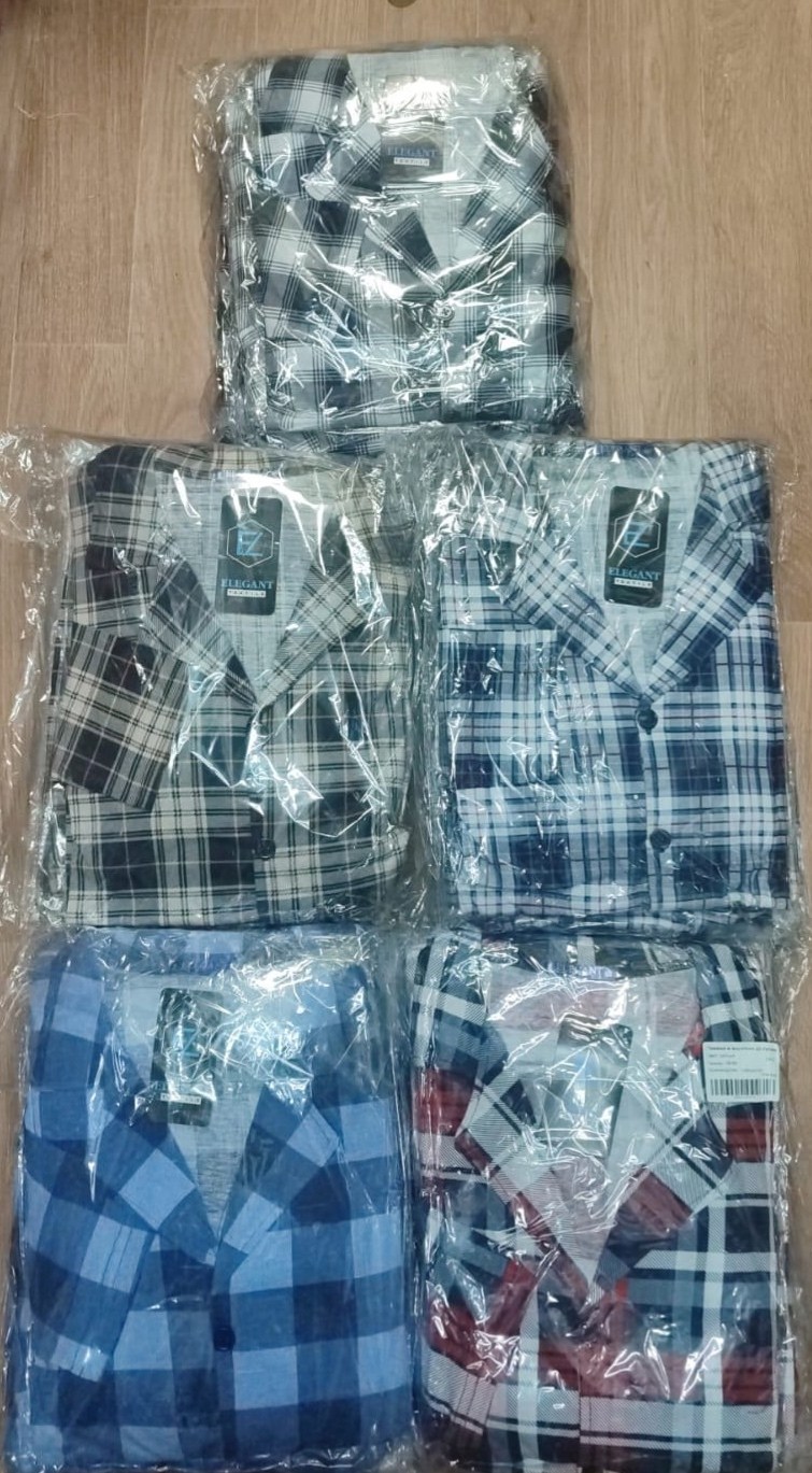 мужская длинная фланелевая пижама синего цвета el búho nocturno,пижама в клетку cap horn,пижама в клетку,пижама мужская фланелевая,мужская пижама