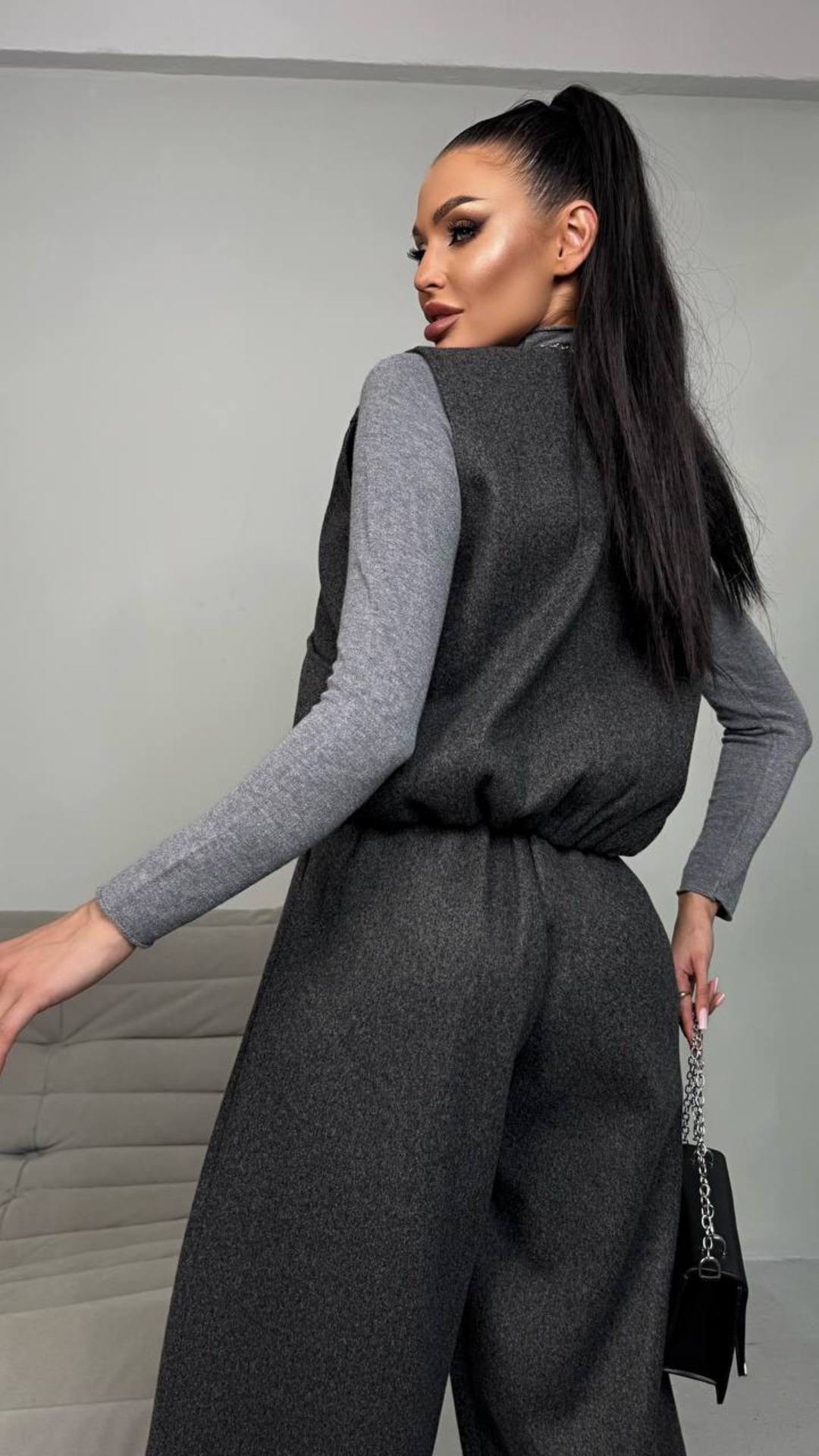 брюки с жилетом для женщин,женские жилеты,трикотажные костюмы,брючные женские костюмы,костюм с жилетом и брюками