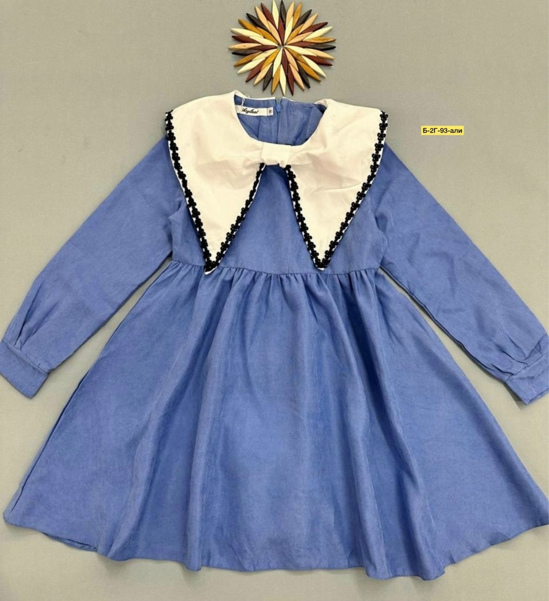 платье для девочки с воротничком "крошка я" linen 86-92 см зелёное,платье для девочек,зеленое платье для девочки,платье детская,платье для девочки с воротничком «крошка я» linen 68-74 см зелёное