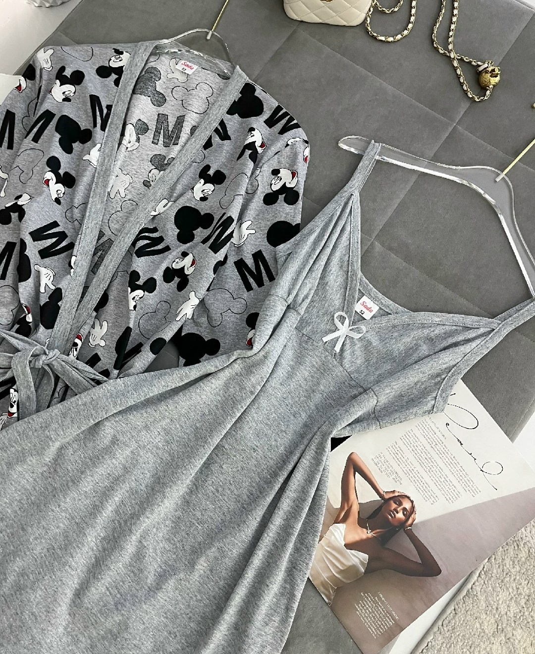 комплект ночная сорочка и халат,комплект халат сорочка,комплект (халат+сорочка) margo,комплект халат,комплект пижама