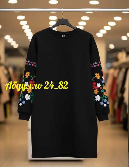 платье с вышивкой,женское платье,платье для женщин,трикотажные женские платья,платье женское с длинными рукавами