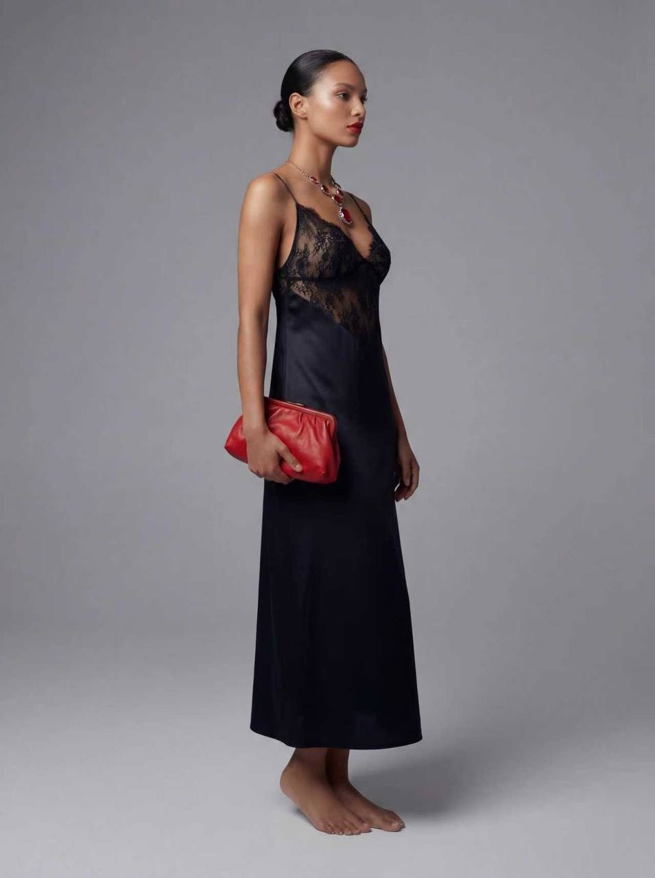 платье в бельевом стиле,кружевное платье,шелковое платье,женское длинное платье на бретельках с v-образным вырезом,кружевное вечернее платье gorafashion без рукавов с v-образным вырезом и вышивкой