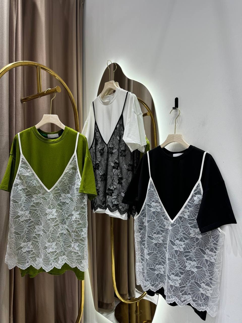 одежда стили,одежда идеи,футболка с кружевом,футболки женская