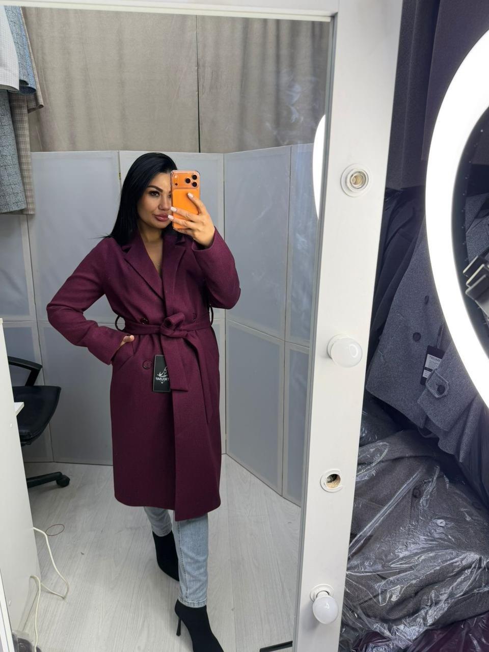 пальто демисезонное кашемировое prs-style,пальто демисезонная,стильное пальто,черное кашемировое оверсайз пальто,длинное пальто женское