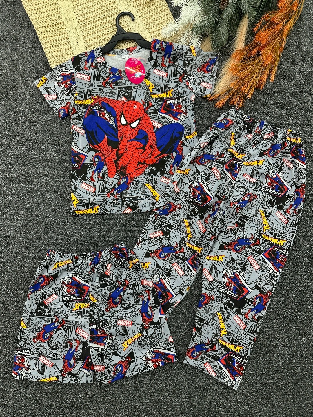 пижама для мальчика,пижама человек паук для мальчика,пижама комплект,пижама детская,пижама домашний одежда