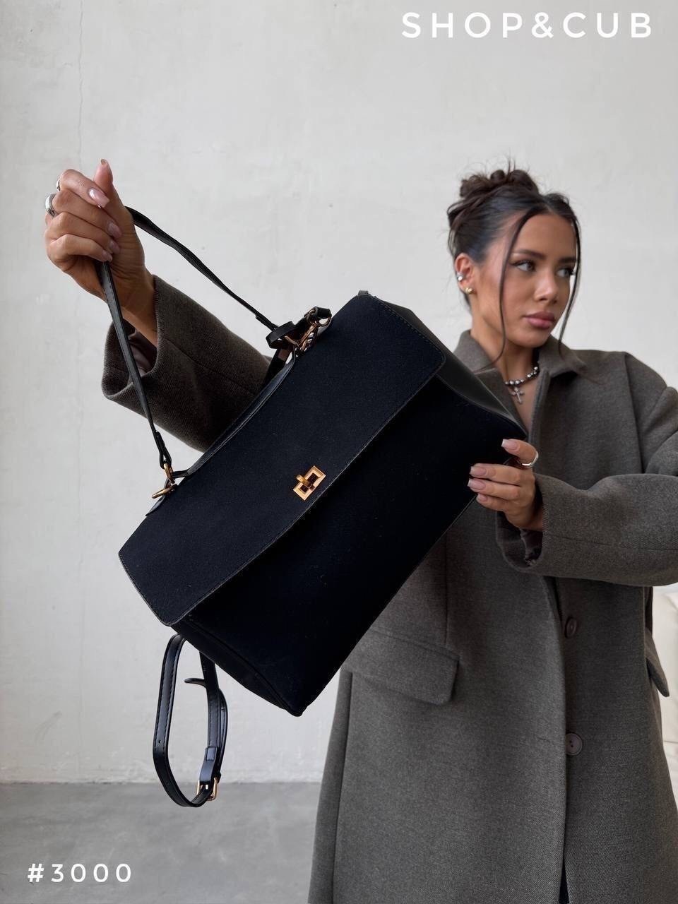 мягкая сумочка,сумка,женская сумка,сумка тоут классическая на плечо 32cm la timoo цвет черный,сумка женская через плечо