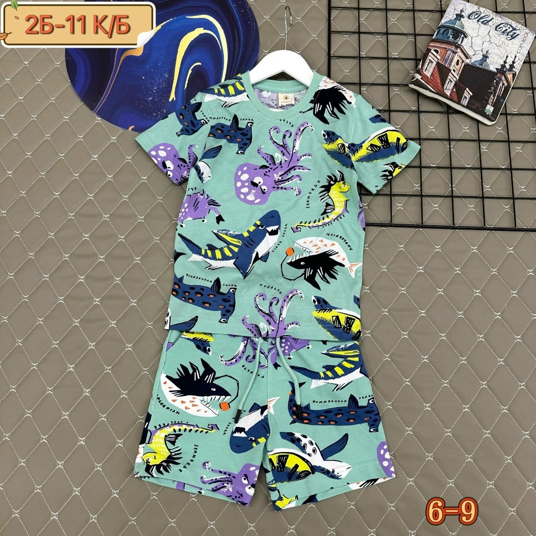 одежда мальчика,комплект одежды для мальчика,шорты с принтом,футболки для мальчика,пижама для мальчика